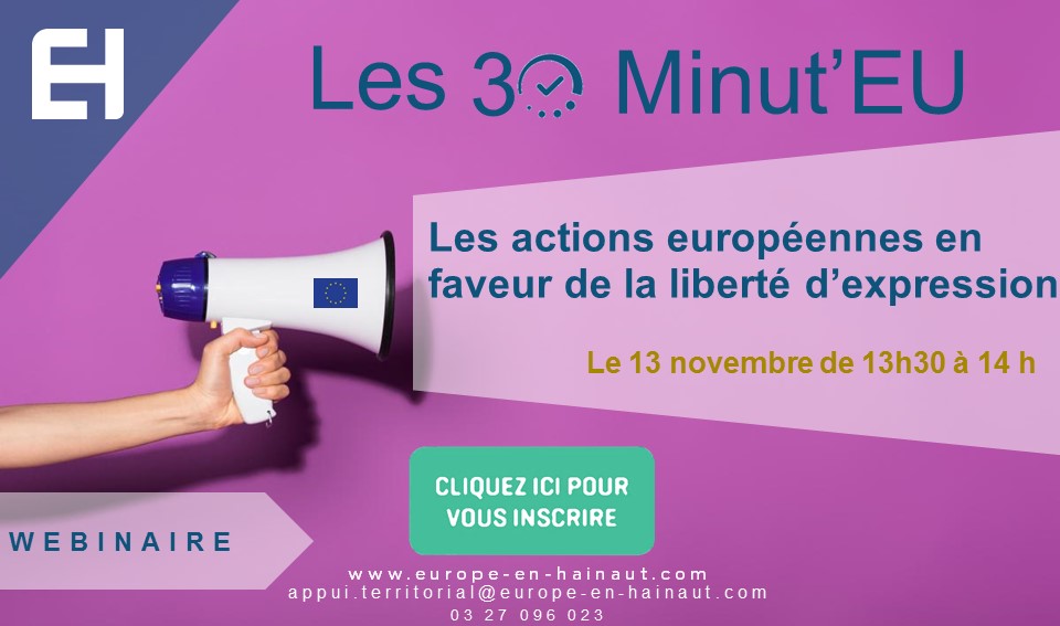 30 Minut’EU – Les actions européennes en faveur de la liberté d’expression