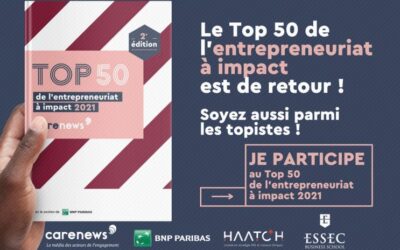 Participez au Top 50 de l’entrepreneuriat à impact 2021
