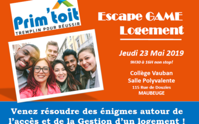 Escape Game Logement le jeudi 23 mai 2019 à Maubeuge