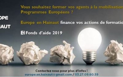 Europe en Hainaut finance vos actions de formation