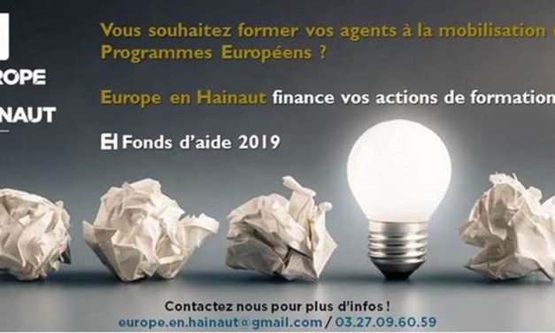 Europe en Hainaut finance vos actions de formation